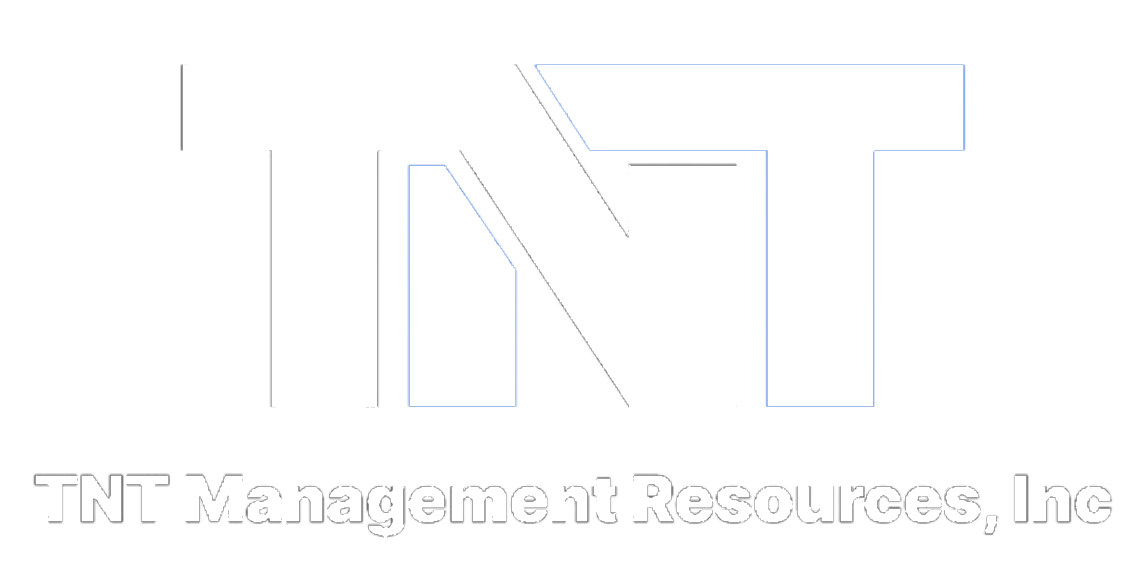 tnt management white logo